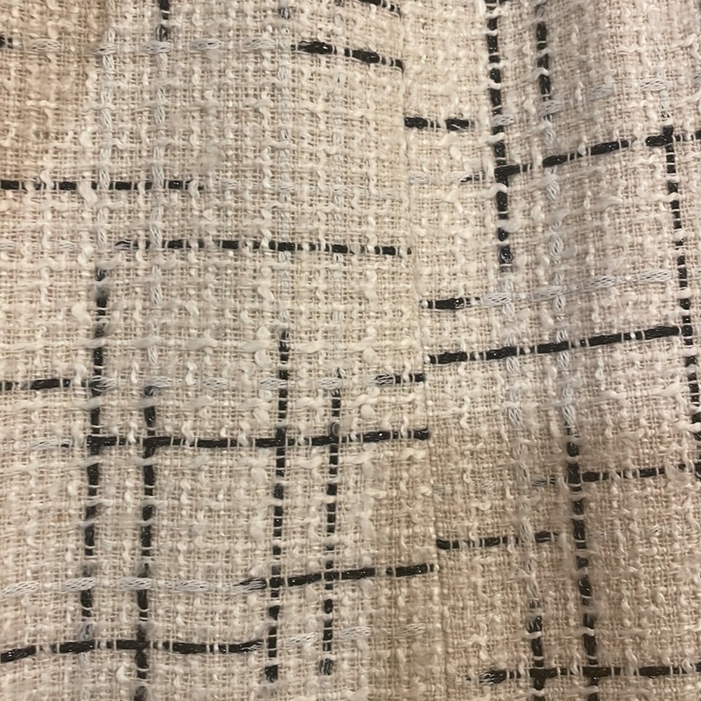 Anthropologie Maeve Tweed Vest, Black/White, 12 - Picture 8 of 11